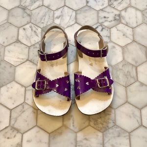 Saltwater Sandal Shiny Purple Sz 9 - H2O friendly